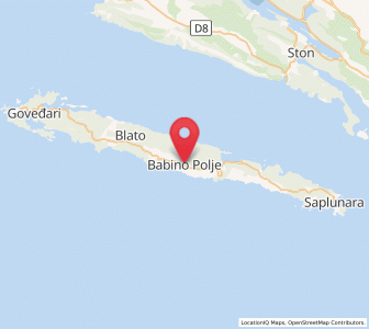 Map of Babino Polje, Dubrovnik-Neretva