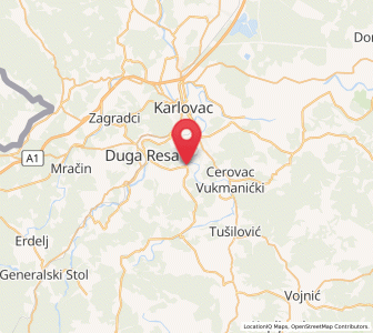 Map of Belajske Poljice, Karlovac