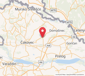 Map of Belica, County of Međimurje