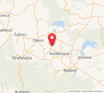 Map of Beljevina, County of Osijek-Baranja