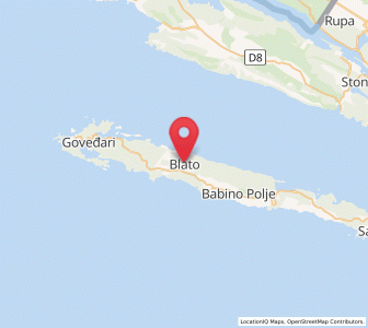 Map of Blato, Dubrovnik-Neretva