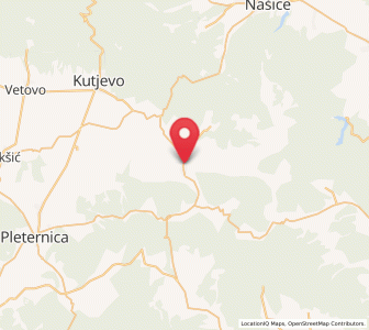 Map of Čaglin, County of Požega-Slavonia