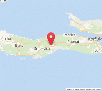 Map of Čara, Dubrovnik-Neretva