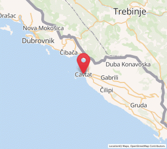 Map of Cavtat, Dubrovnik-Neretva
