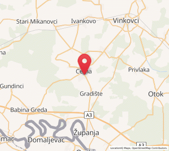 Map of Cerna, Vukovar-Sirmium