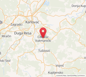 Map of Cerovac Vukmanicki, Karlovac