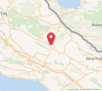 Map of Cista Provo, Split-Dalmatia
