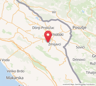 Map of Drum, Split-Dalmatia