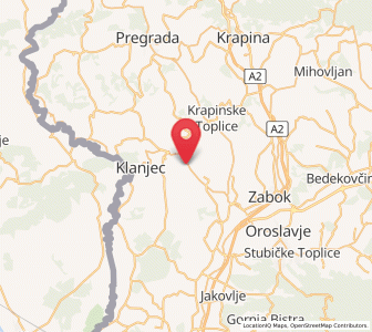 Map of Dubrovčan, County of Krapina-Zagorje