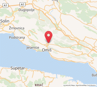 Map of Gata, Split-Dalmatia