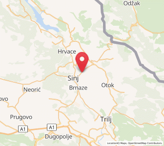 Map of Glavice, Split-Dalmatia