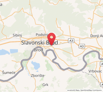 Map of Gornja Vrba, Brod-Posavina