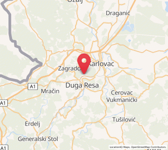 Map of Gornje Mrzlo Polje, Karlovac