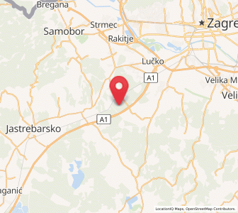 Map of Horvati, City of Zagreb