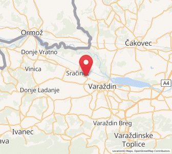 Map of Hrašćica, County of Varaždin
