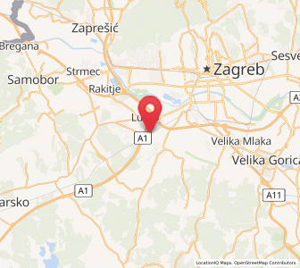 Map of Hrvatski Leskovac, City of Zagreb