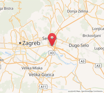 Map of Ivanja Reka, City of Zagreb