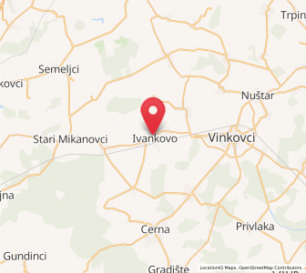 Map of Ivankovo, Vukovar-Sirmium