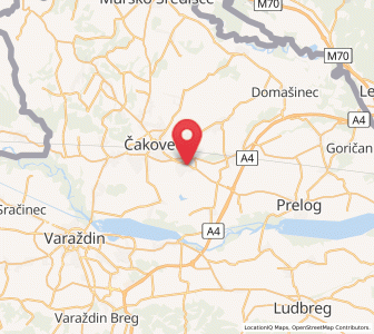 Map of Ivanovec, County of Međimurje