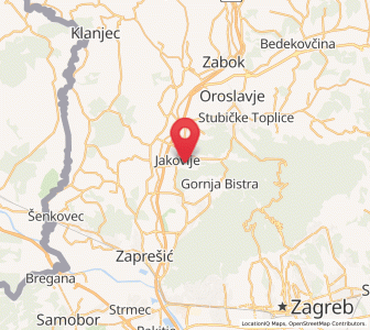 Map of Jakovlje, County of Zagreb