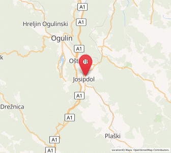 Map of Josipdol, Karlovac