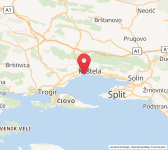 Map of Kaštel Stari, Split-Dalmatia