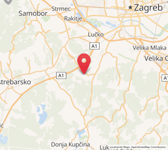 Map of Kraljevec Kupinečki, City of Zagreb