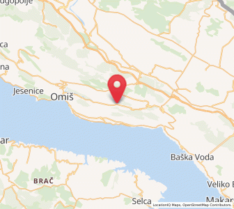 Map of Kučiće, Split-Dalmatia