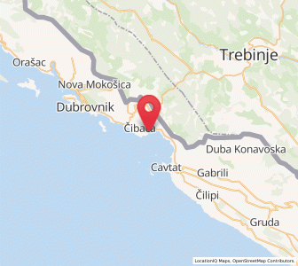 Map of Kupari, Dubrovnik-Neretva