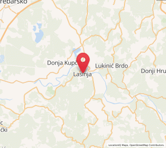 Map of Lasinja, Karlovac