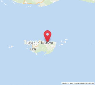 Map of Lastovo, Dubrovnik-Neretva