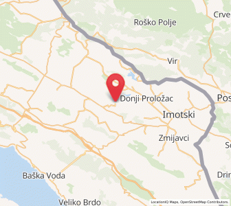 Map of Lokvičič, Split-Dalmatia