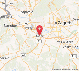 Map of Lučko, City of Zagreb