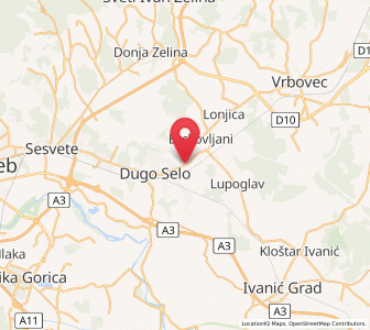 Map of Lukarišće, County of Zagreb