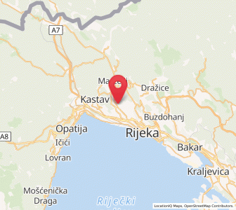 Map of Marinići, County of Primorje-Gorski Kotar