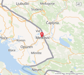 Map of Metković, Dubrovnik-Neretva