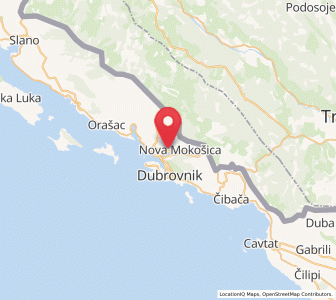 Map of Mokošica, Dubrovnik-Neretva