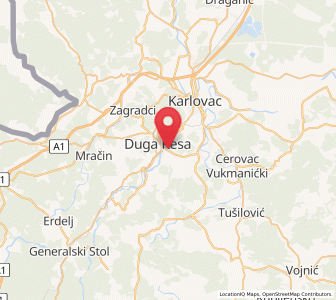 Map of Mrežnički Varoš, Karlovac