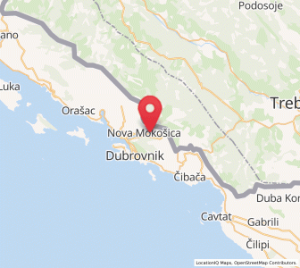 Map of Nova Mokošica, Dubrovnik-Neretva