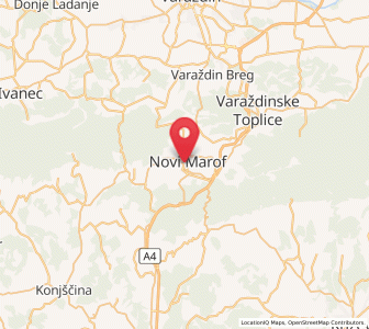 Map of Novi Marof, County of Varaždin