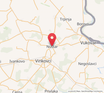 Map of Nuštar, Vukovar-Sirmium