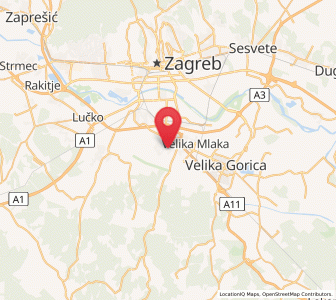 Map of Odra, City of Zagreb