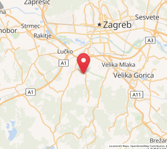 Map of Odranski Obrež, City of Zagreb