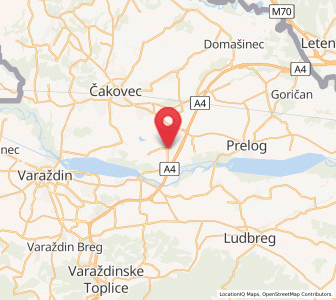 Map of Orehovica, County of Međimurje