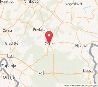 Map of Otok, Vukovar-Sirmium
