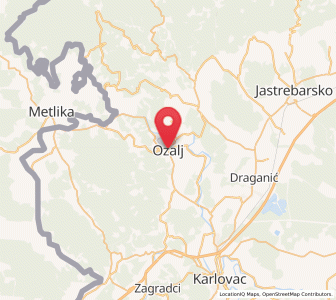Map of Ozalj, Karlovac