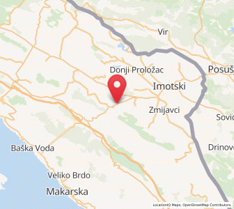 Map of Poljica, Split-Dalmatia