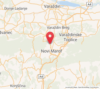 Map of Remetinec, County of Varaždin