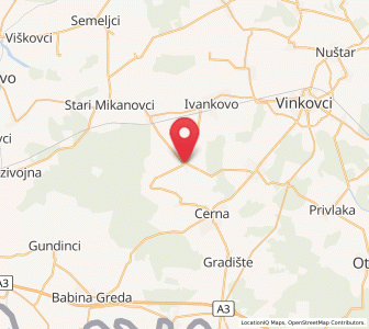 Map of Retkovci, Vukovar-Sirmium