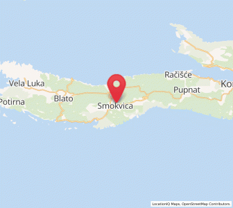 Map of Smokvica, Dubrovnik-Neretva